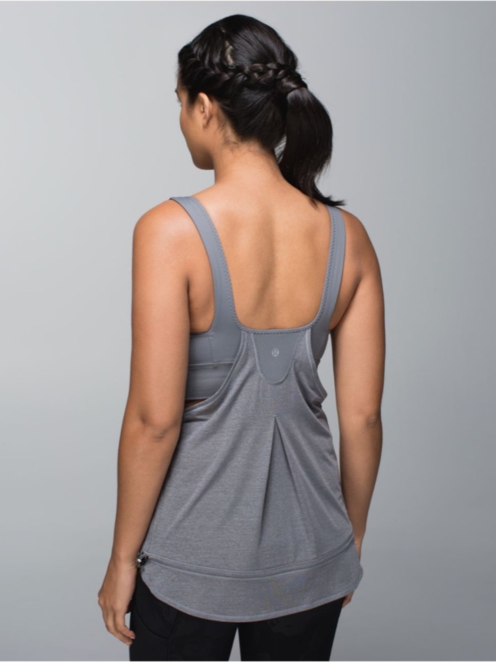 Lululemon Run Times Tank in Heathered Slate / Slate
